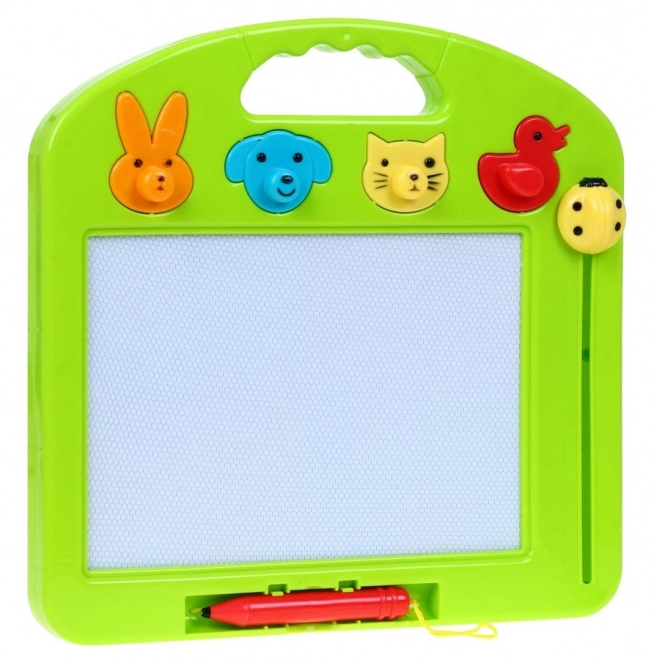 Tableau de dessin pour enfants Zenn Pen 3+ + 4 couleurs + 4 tampons Animaux