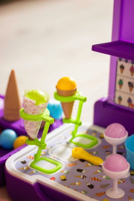 Woopie stand portatif avec crème glacée 3 en 1 ensemble 62 pcs