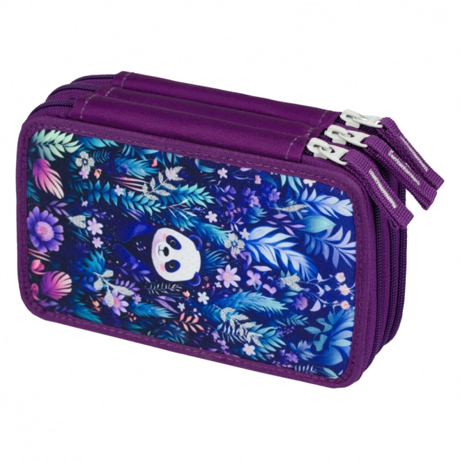 BAAGL Trousse scolaire trois niveaux Jungle Panda