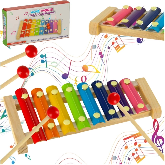 Xylophones colorés en bois pour enfants