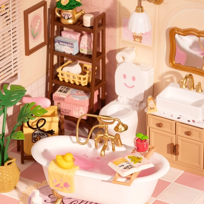 Maison miniature - salle de bain pour filles