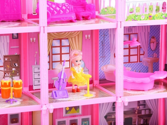 Grande maison + poupée et meubles Villa pour poupées ZA3075