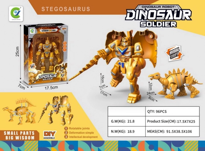 Dinosaure robot 17x7x16 cm