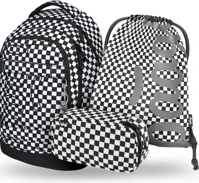Baagl Set 3 Scolaire Skate Max : Sac à dos, Trousse et Sac