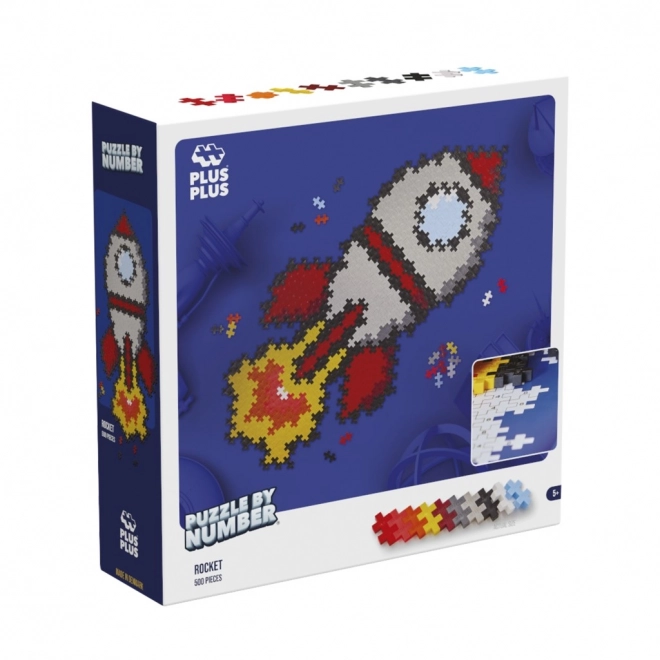 Plus-Plus Assembler par numéros Fusée 500 pcs