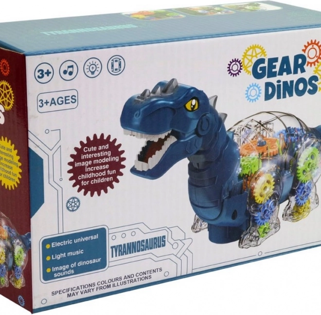 Dinosaure avec lumière et musique à piles