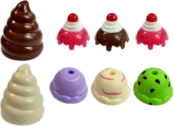 Jouets de glace multicolores