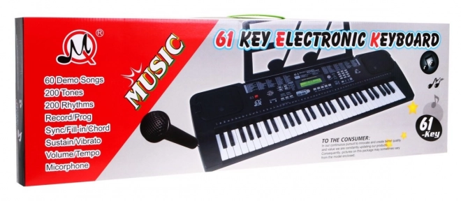 Clavier avec microphone pour enfants 5+ Métronome USB MP3 Radio - Modèle n° 6152