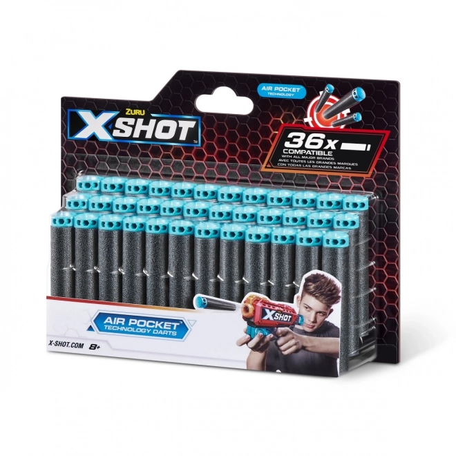 Munitions en mousse de remplacement X-Shot Air Pocket Technology, 36 pièces