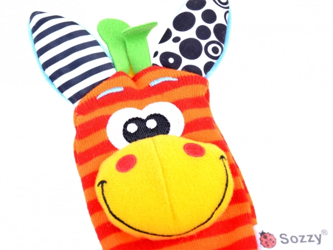 Chaussettes + hochets ensemble de 4 pcs ZA4006
