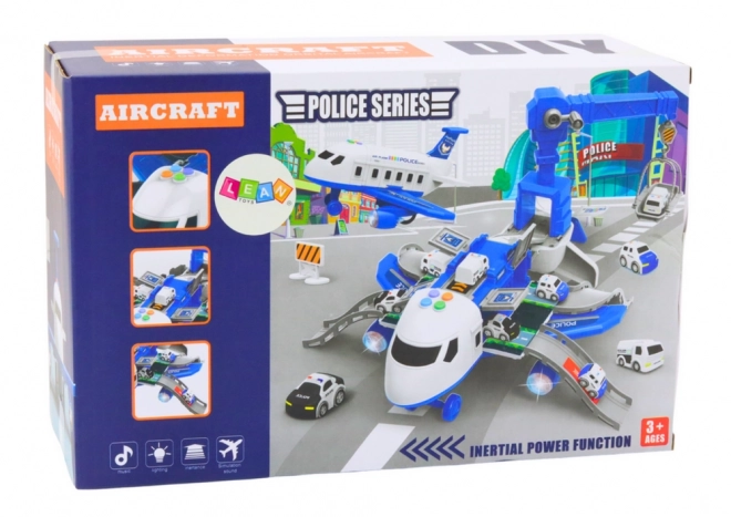 Avion de police interactif avec éclairage et son