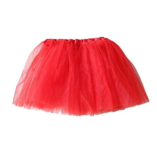 Jupe en tulle rouge