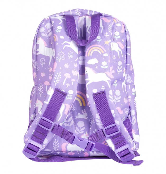 A Little Lovely Company Petit sac à dos pour enfants – Licornes et arc-en-ciel
