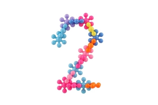 Jeu de construction coloré de fleurs pour enfants