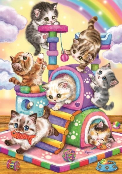Puzzle Chatons joueurs de Ravensburger, 35 pièces