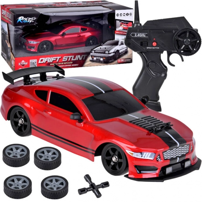 Voiture télécommandée amusante avec fumée de drift et éclairage LED