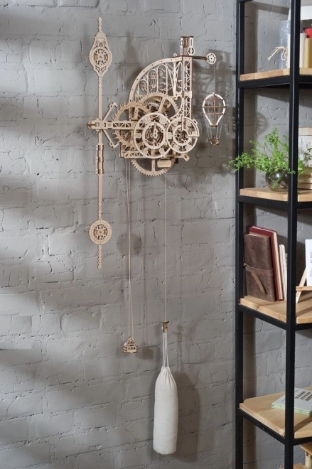 Puzzle mécanique mural en bois 3D Ugears Horloge Aero