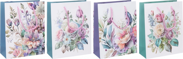 Sac cadeau taille L 42 × 31 × 12 cm – toute l’année, 4 modèles