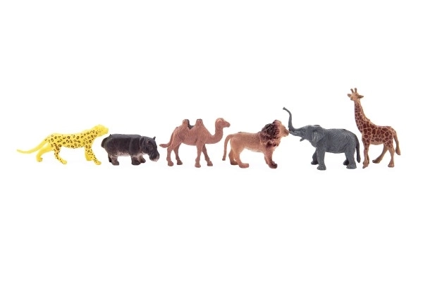Animaux mini safari ZOO plastique 5-6cm 12pcs en sachet