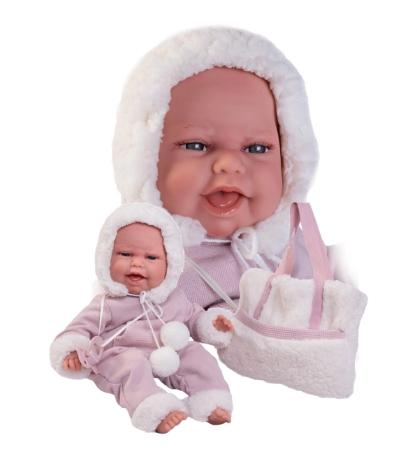 Antonio Juan 70360 CLARA - poupée réaliste bébé avec fonction de mouvement spéciale et corps en tissu doux - 34 cm
