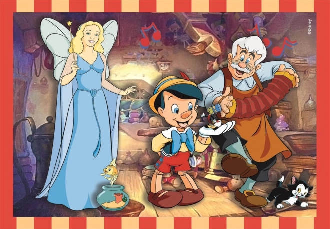 Puzzle 4v1 Super Color Disney Classique