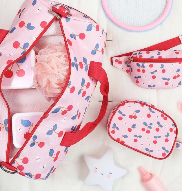 A Little Lovely Company - sac de voyage pour enfants avec motif cerise