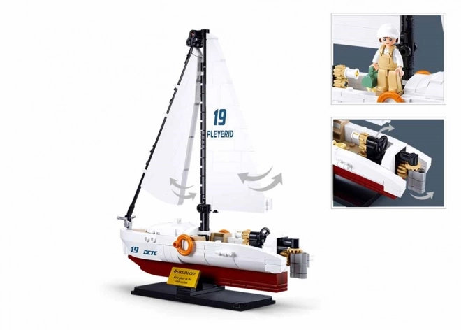 Kit de construction Sluban Modèle Bateau Rapide Rodéo à l'échelle 1:35