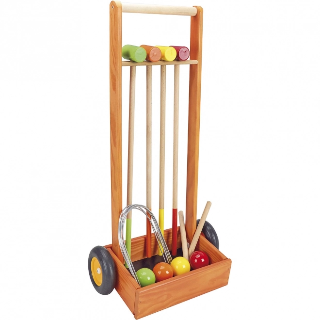 Croquet en bois Jeujura avec chariot
