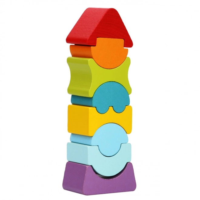 Tour d'équilibre VIII - puzzle en bois