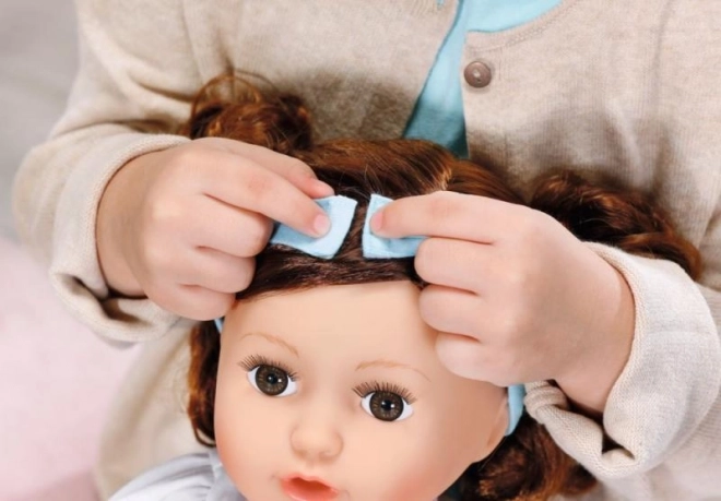 Cheveux bruns coiffables