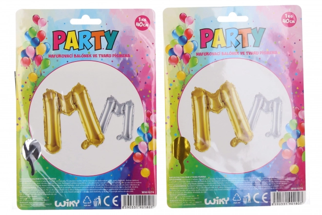 Ballon gonflable - lettre M