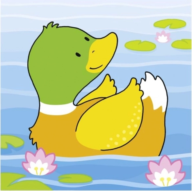 GOKI Blocs en bois Animaux, 4 blocs