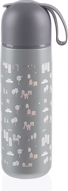 Thermos pour liquides avec poignée en silicone 400 ml, City