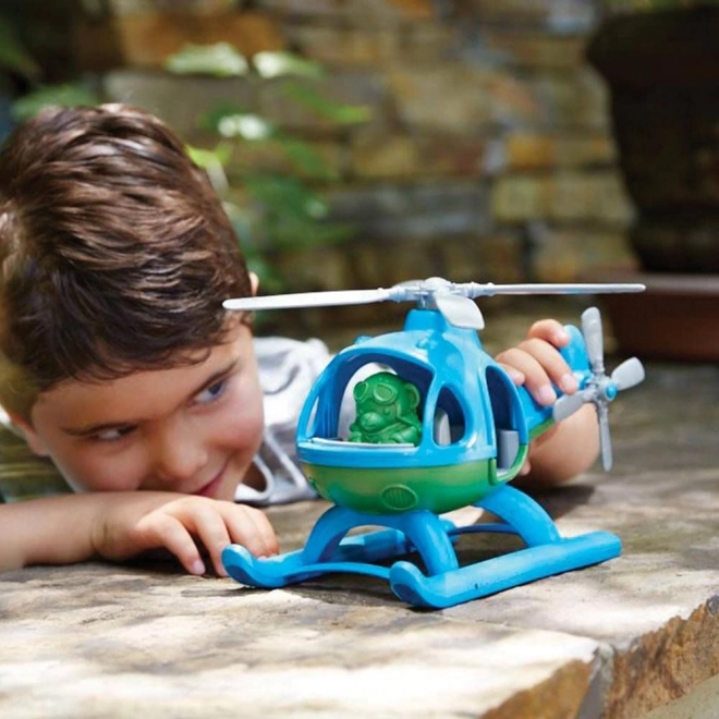 Hélicoptère Green Toys bleu