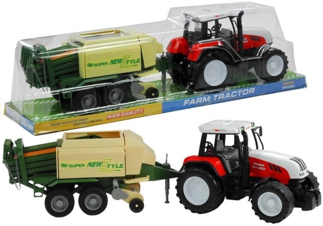 Grand tracteur avec remorque machine agricole 65 cm
