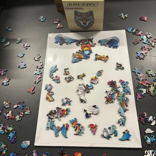 Puzzle en bois krüzzel Loup