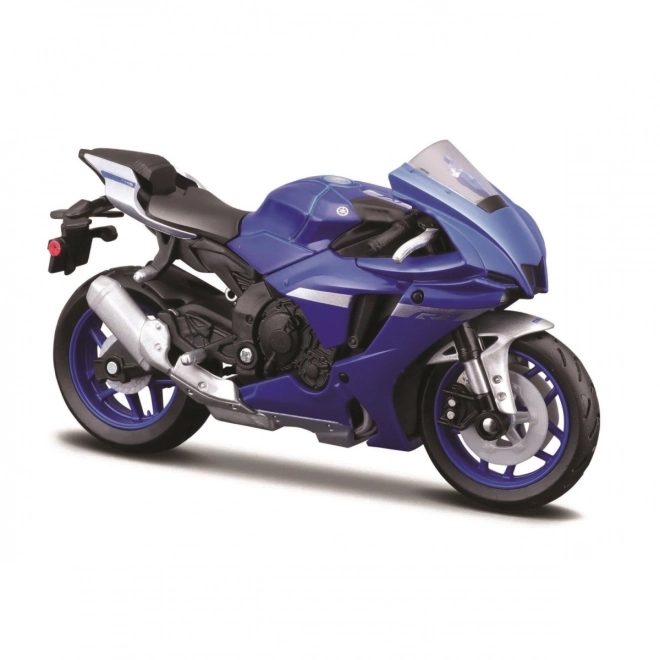 Modèle de moto Yamaha YZF-R1 2021 à l'échelle 1/18