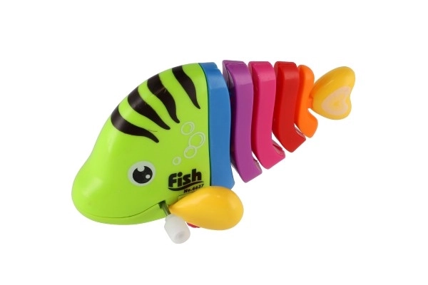 Poisson/Rybka à clé en plastique 11cm mix couleurs 14pcs en boîte