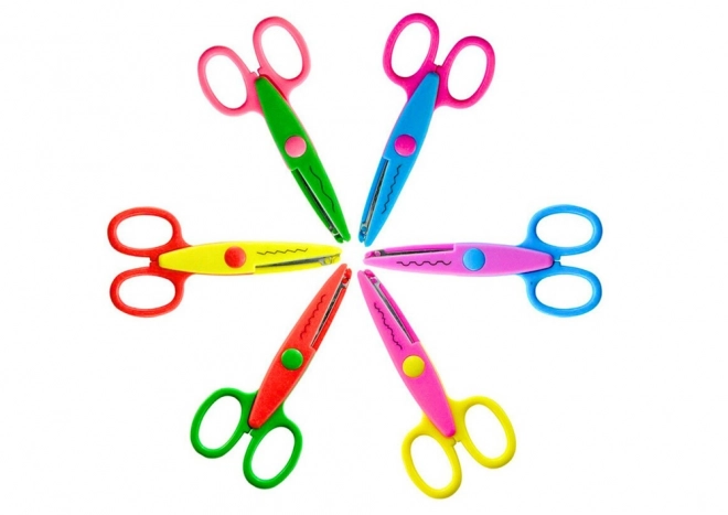 Ciseaux créatifs Motifs décoratifs colorés pour scrapbooking 6 éléments.