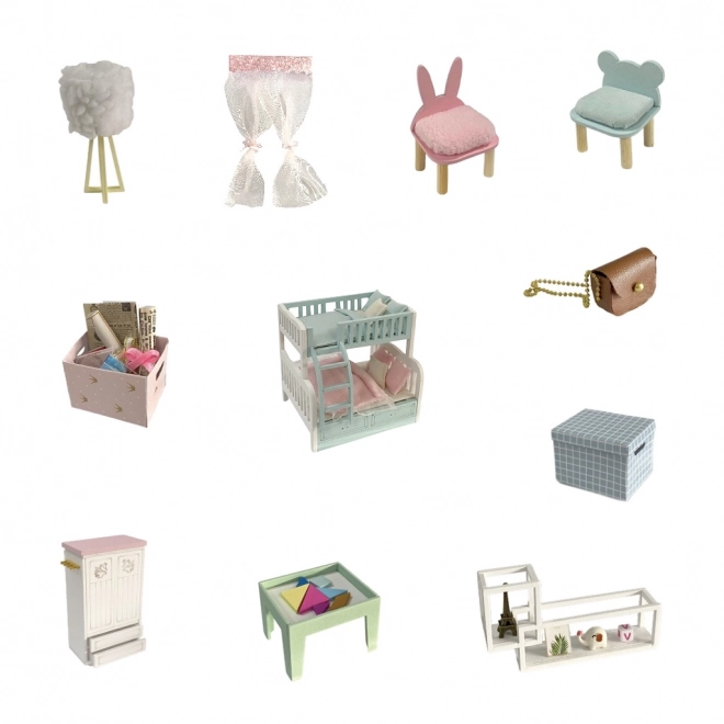 Nevětší miniature maison chambre d'enfant cosy
