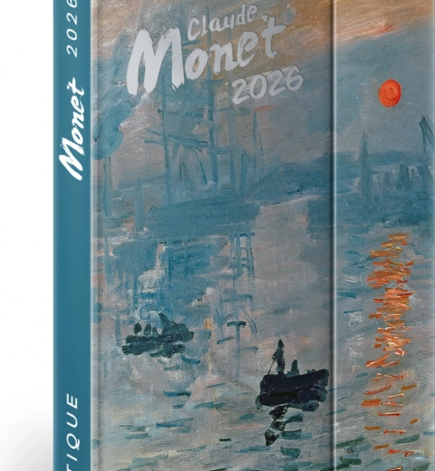 Agenda hebdomadaire magnétique Claude Monet 2026, 11 x 16 cm