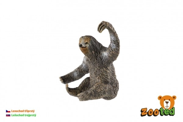 Figurine Paresseux à trois doigts en plastique