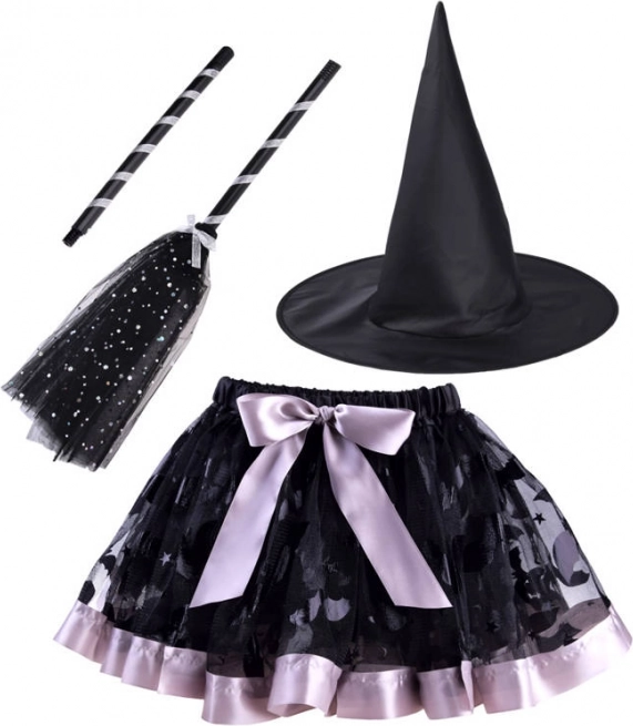 costume de sorcière pour enfants avec balai – Sorcière