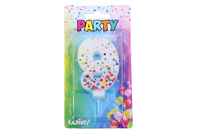 Bougie de fête numéro 9 Pois
