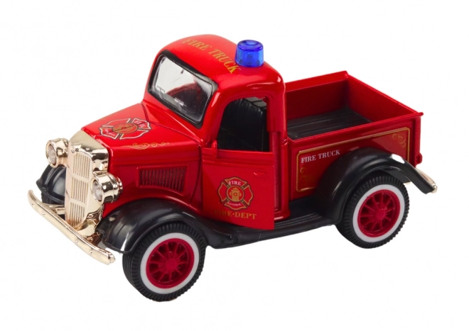 Voiture de pompier classique 1:36 Lumières et sons Rouges