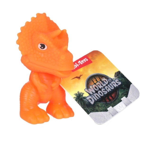 Dinosaure en caoutchouc 8cm - 5 types en boîte