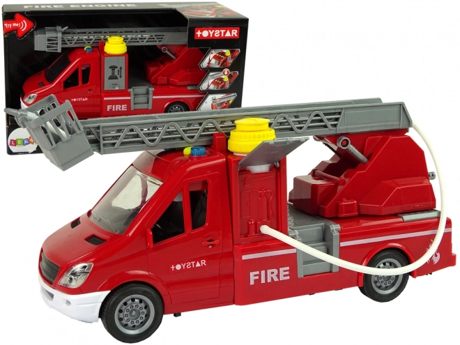Camion de pompier rouge TOYSTAR avec eau, sons et lumières