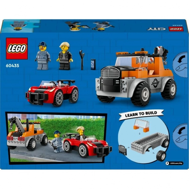 LEGO City 60435 Camion de Remorquage et Réparation de Voiture de Sport