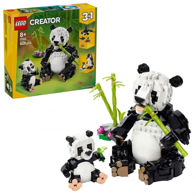 Animaux dans la nature : Famille de pandas par LEGO Creator