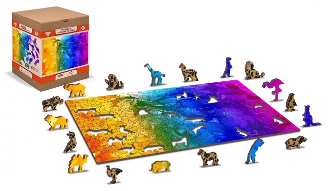 Puzzle en bois Paradis aviaire 2 en 1